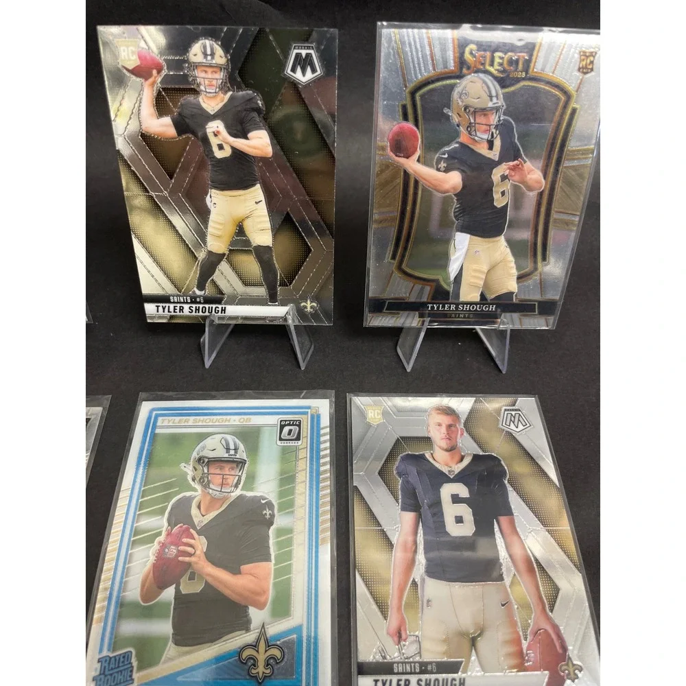 Tyler Shough New Orleans Saints ROOKIE Card Lot 6ct Panini Select Mosaic Optic